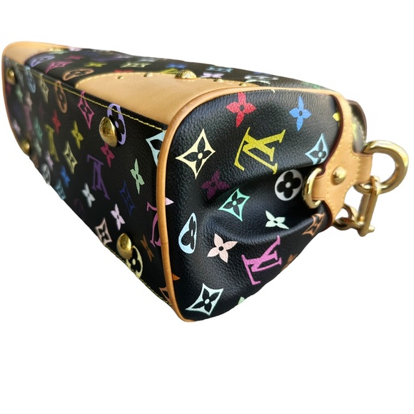 Louis Vuitton Beverly MM Monogram Shoulder Handbag Black Multicolor Noir - Picture 11 of 14